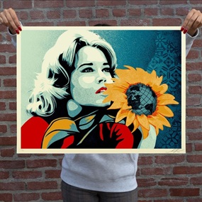 Earth Emissary (Jane Fonda) by Shepard Fairey