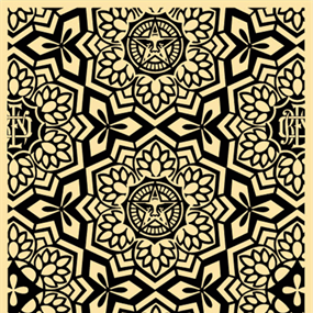 Yen Pattern (Black) by Shepard Fairey