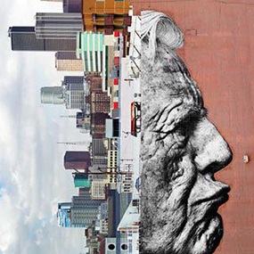 Wrinkles Of The City - Robert Upside Down by JR