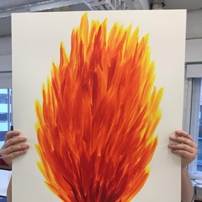 I Am Currently On Fire by David Shrigley