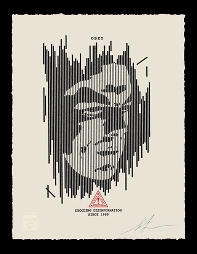 Decoding Disinformation (Letterpress) by Shepard Fairey