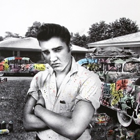 Happy Birthday Elvis! - Cadillac King by Mr Brainwash