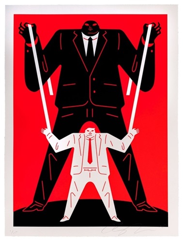 Little Big Man Putin / Trump (Red) by Cleon Peterson