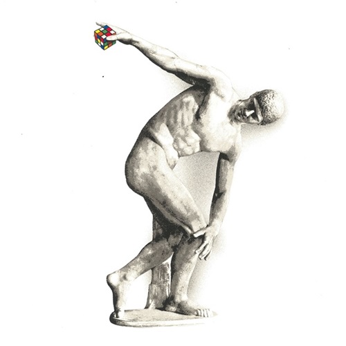 Discobolus  by Mr Brainwash