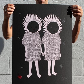 Twins (Hand-Embellished Black) by Kid Acne