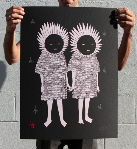 Twins (Hand-Embellished Black) by Kid Acne