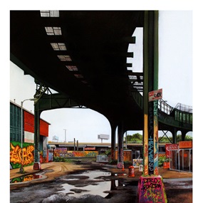 Davis Street I (Hand Painted Multiple) by Jessica Hess