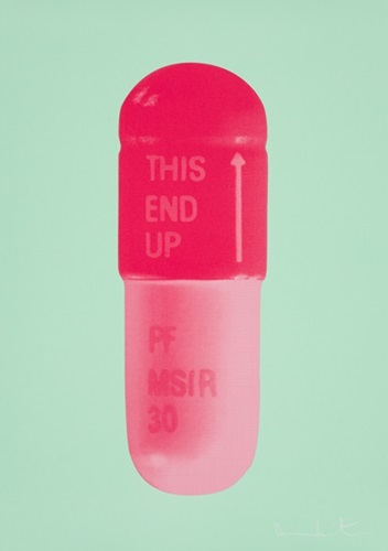 The Cure (Mint Green / Desire / Orchid Pink) by Damien Hirst