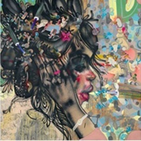 Triptych (Watching You Waste Away; Please Lie To Me; Loose Lips) by David Choe