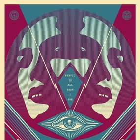 I See Static (Blue) by Shepard Fairey