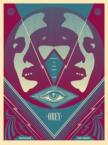 I See Static (Blue) by Shepard Fairey