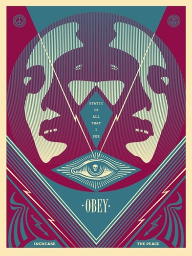 I See Static (Blue) by Shepard Fairey