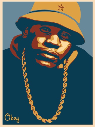 LL Cool J (Blue) by Shepard Fairey