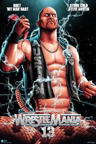 WrestleMania 13: Stone Cold Steve Austin vs. Bret Hart  by Matt Ryan Tobin