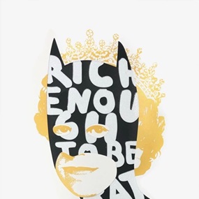 Rich Enough To Be Batman (Black and Gold, Diamond Glitter) by Heath Kane