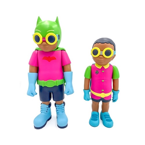 Flynamic Duo - Batboy & Sparrow  by Hebru Brantley