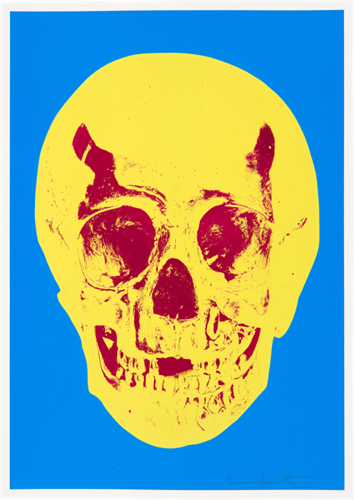 Till Death Do Us Part (Cerulean - Blue Pigment, Yellow, Royal Red) by Damien Hirst