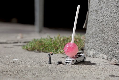 Damn Kids (Small) by Slinkachu