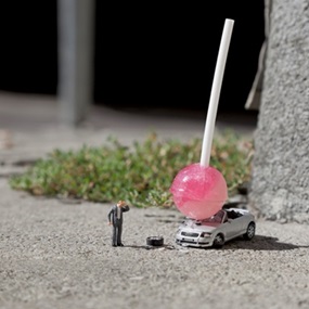 Damn Kids (Small) by Slinkachu