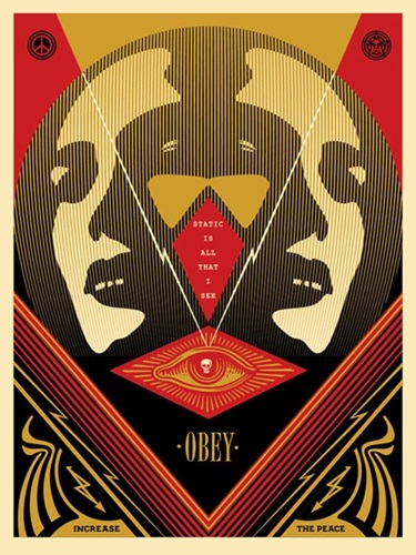 I See Static (Red) by Shepard Fairey