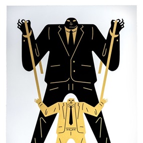 Little Big Man Putin / Trump (Gold) by Cleon Peterson