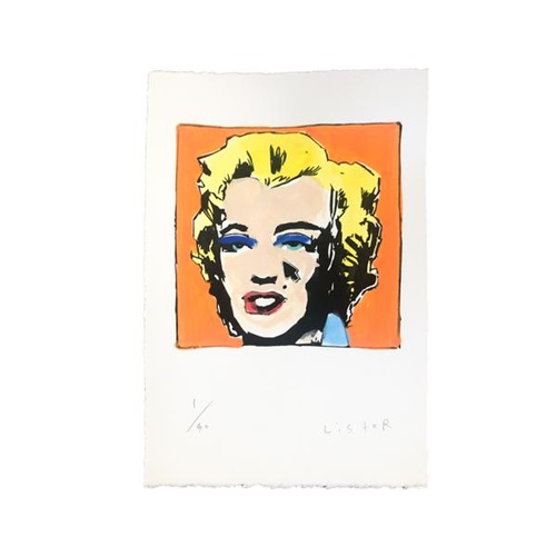 Untitled From Marilyn Monroe (1967) / Homage To Andy Warhol (Orange) by Anthony Lister