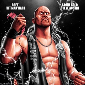 WrestleMania 13: Stone Cold Steve Austin vs. Bret Hart (Variant) by Matt Ryan Tobin
