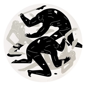 Revolution Is A Mother Who Eats Its Children (Bone Tondo) by Cleon Peterson