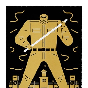 Last Stop America, Land Of The Free (Gold) by Cleon Peterson