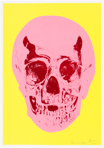 Till Death Do Us Part (Heaven - Lemon Yellow Pigment, Pink, Chilli Red) by Damien Hirst