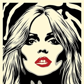 Debbie Harry Zebra Skin by Shepard Fairey