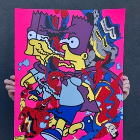 Split Hero (Fluorescent Magenta Background) by Ermsy