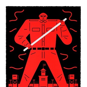 Last Stop America, Land Of The Free (Red) by Cleon Peterson
