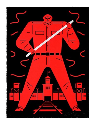 Last Stop America, Land Of The Free (Red) by Cleon Peterson