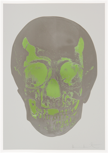 Till Death Do Us Part (Dove - Grey, Gunmetal, Leaf Green) by Damien Hirst