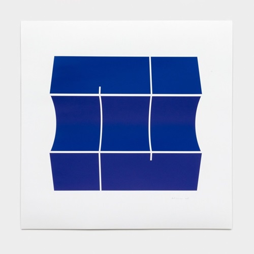 Blue Switchback With Curve  by Robert Moreland
