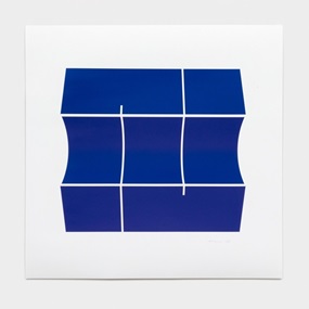 Blue Switchback With Curve by Robert Moreland