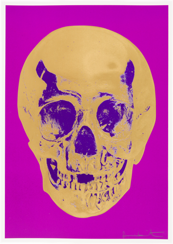 Till Death Do Us Part (Long Life - Purple, African Gold, Imperial Purple) by Damien Hirst