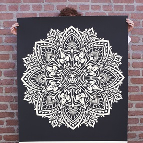 Mandala Ornament 2 (Large Format - Black) by Shepard Fairey