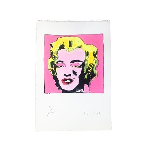 Untitled From Marilyn Monroe (1967) / Homage To Andy Warhol (Pink) by Anthony Lister