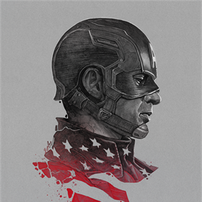 Captain America: The Winter Soldier "Cap Vs." (Variant) by Gabz