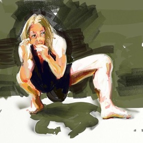 Crouching Dancer by Eric Fischl