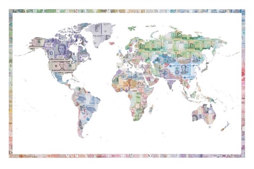 Money Map of the World MMXX - MMXXI  by Justine Smith