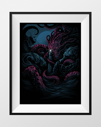 The Furthest Depths (Azul) by Dan Mumford