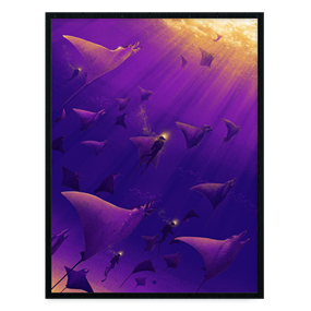 Wings Under The Waves (Sunrise Variant (Purple)) by Marko Manev