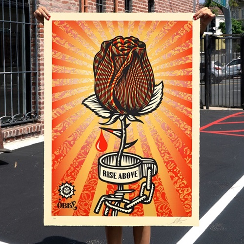 Rose Shackle (Large Format) by Shepard Fairey