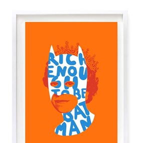 Rich Enough To Be Batman (Neon Blue & Blue) by Heath Kane