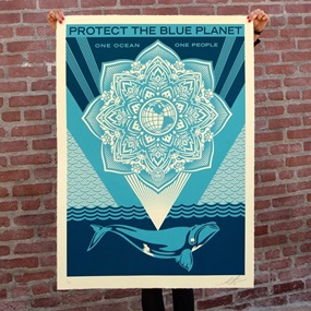 Protect The Blue Planet (Large Format) by Shepard Fairey