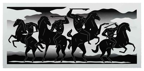 The Fourhorseman (White) by Cleon Peterson