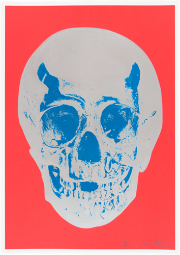 Till Death Do Us Part (Coral - Red, Silver Gloss, True Blue) by Damien Hirst